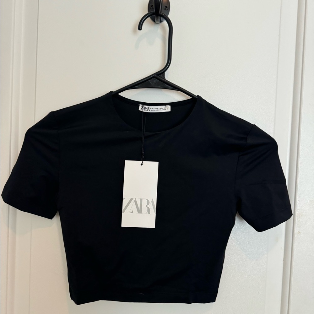 BRAND NEW Black Zara Top - S